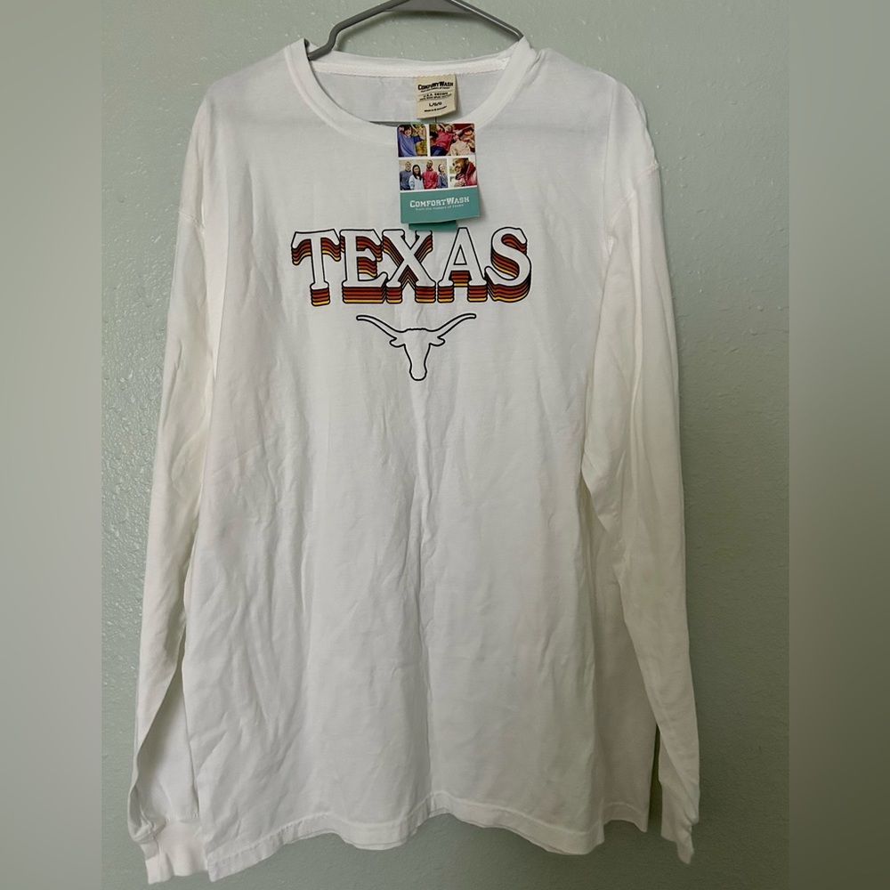 Comfortwash Texas Longhorns Unisex Long Sleeve Retro Tee